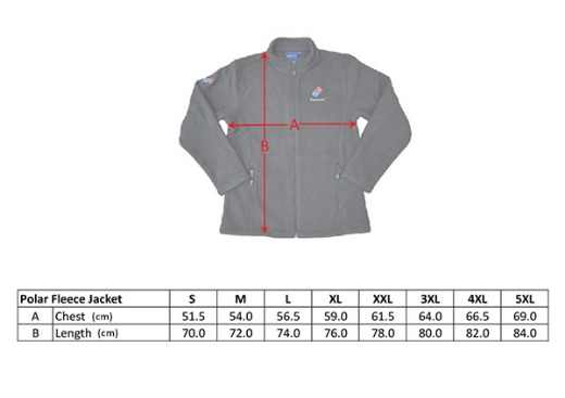 Picture of Domino's Fleece Top **Phase out Item**