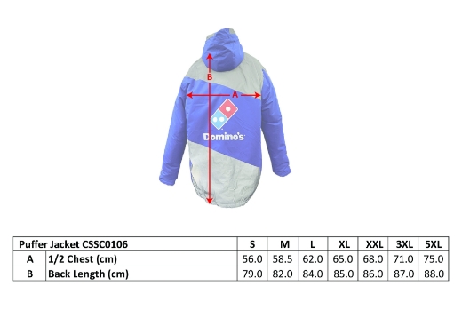 Picture of Domino's One-face Puffer Jacket